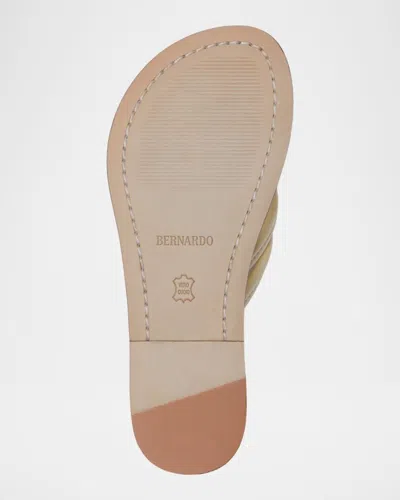 Bernardo Miami Knotted Strap Sandals In Neutral