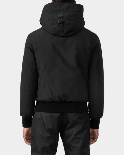 Mackage Black Down Dixon 2-in-1 Bomber Jacket In Black