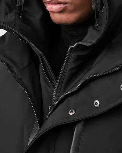 Mackage Black Down Dixon 2-in-1 Bomber Jacket In Black