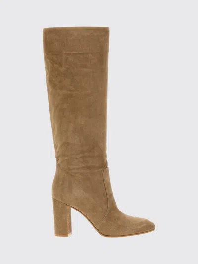 Gianvito Rossi Boots Woman Color Camel In Multi