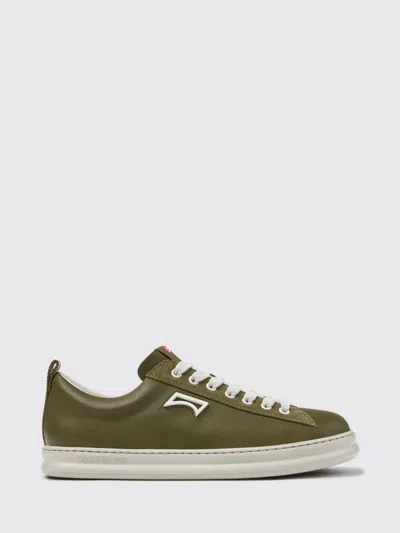 Camper Runner Four Leather Sneaker In Green