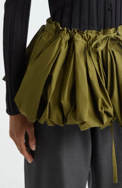 Plan C Cotton Yoke In Green