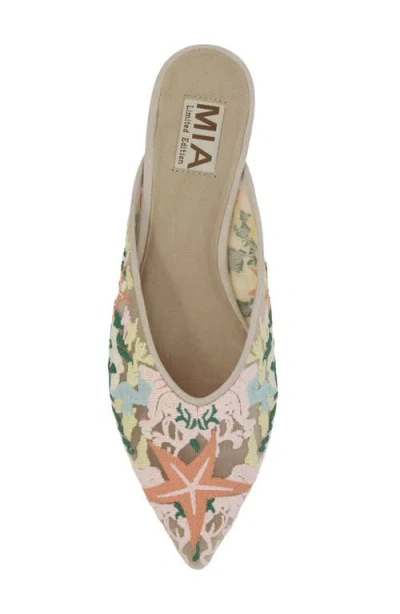 Mia Aita Pointed Toe Mule In Multi