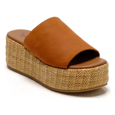 Free People Harbor Ob1878584 Sandals Women Tan Raffia Flatform Slide Zogg3353 In Brown