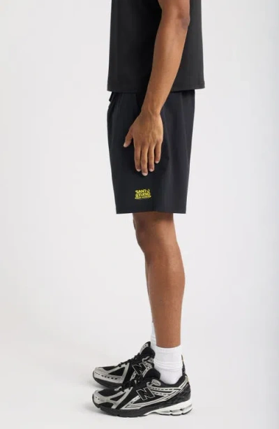 Santo Studio Surf Division Tech Shorts In Black