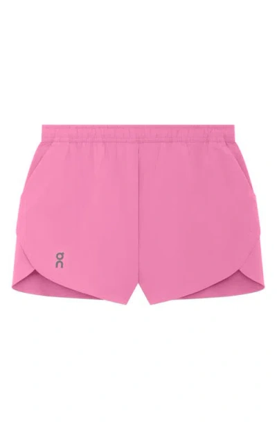 On Performance 3 Inch Training Shorts In Pink