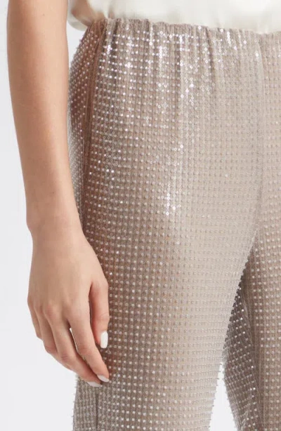 Toccin Gemma Sequin Pull On Pants In Gray