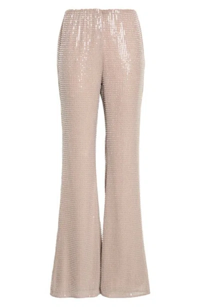 Toccin Gemma Sequin Pull On Pants In Gray