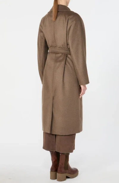 Weekend Max Mara Resina Virgin Wool Coat In Brown