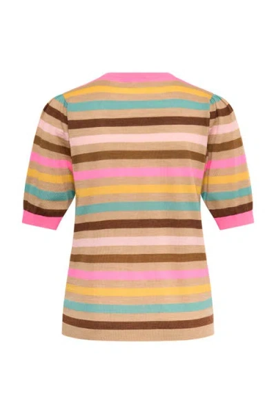 Maison Common Light Weight Striped Pullover In Multi