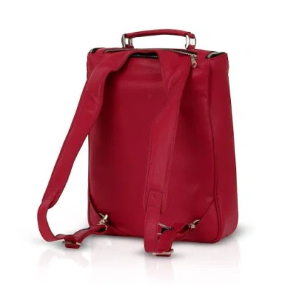 Luis Steven Medium Laptop Pack In Red
