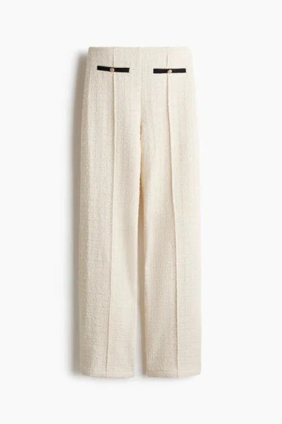 H&m Pull-on Bouclé-knit Pants In Multi
