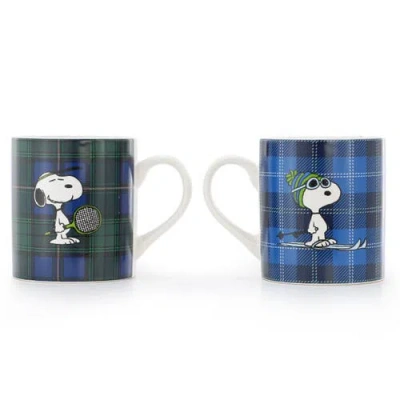 Peanuts 4 Piece 19 Ounce Stoneware Assorted Mug Set In Multi