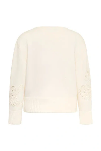 Maison Common Cotton Pullover With Embroidery In Neutral