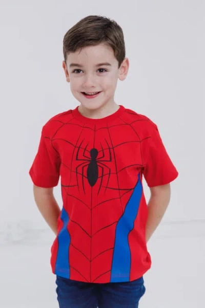 Marvel Spider-man Short Sleeve T-shirt In Red