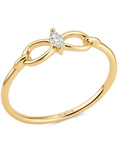 Devata Infinity Marquise Lab Grown Diamond Ring In Gold
