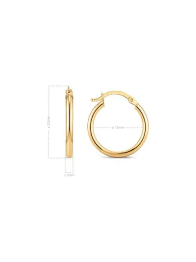 Devata Classic Hoop Earrings In Gold