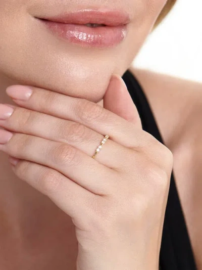 Devata Triple Cluster Lab Grown Diamond Ring In Gold