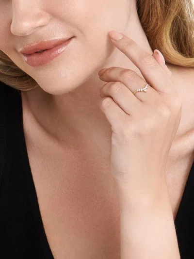 Devata Tiara Lab Grown Diamond Ring In Gold