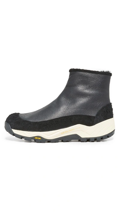 Shop Our Legacy Bear Foot Shearling Zip Boots In Black