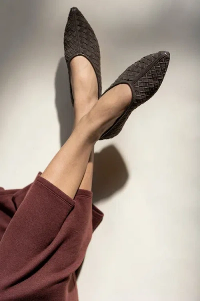 Huma Blanco Zelda Pointed-toe Flat In Brown