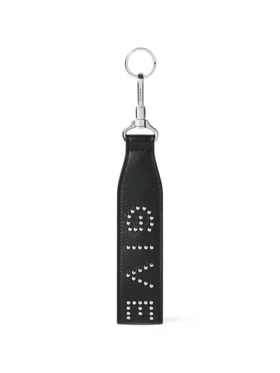 Givenchy Cargo Key Ring In Leather With Studs In Black