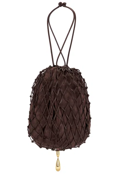 Savette Macrame Pouch In Coffee