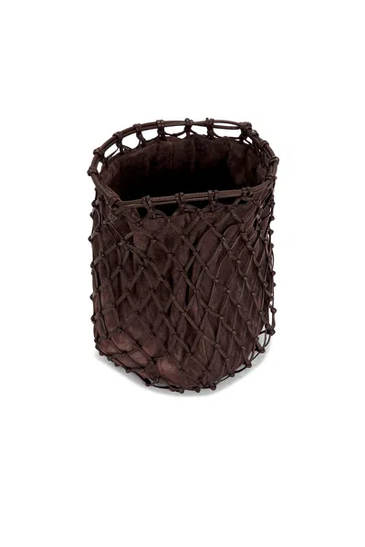 Savette Macrame Pouch In Coffee