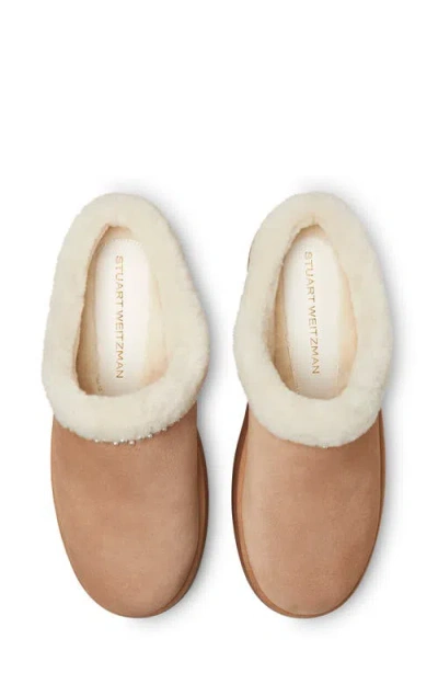 Stuart Weitzman Nellie Genuine Shearling Platform Clog In Multi
