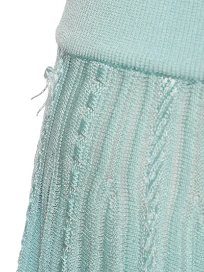 Pre-owned Givenchy Flared Mini Skirt In Blue