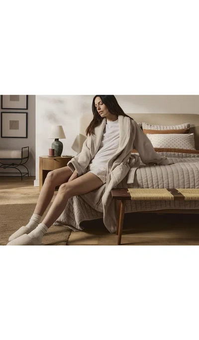 Parachute Classic Plush Robe In Bone