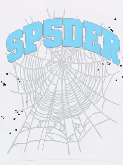 Sp5der Varsity Web Sweatshirt In White