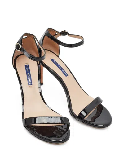 Pre-owned Stuart Weitzman Ankle-strap Sandals In 黑色