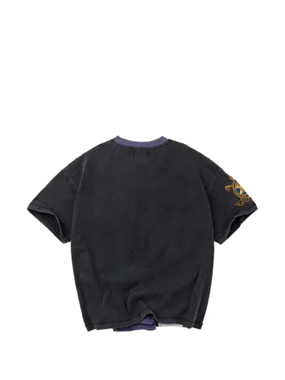 Vale Cjopped Patchwork T-shirt In Multi
