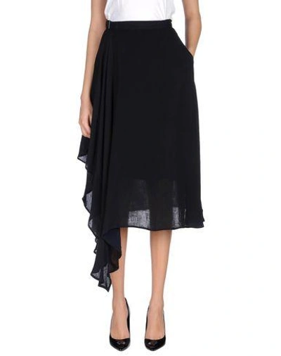 Shop Y's 3/4 Length Skirts In Black