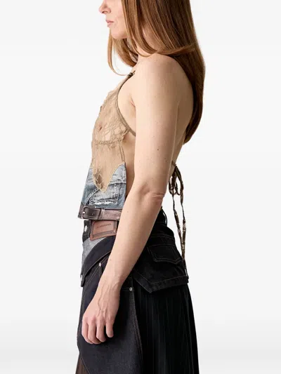 Andersson Bell 레이스 패널 트롱프뢰유 탑 In Brown