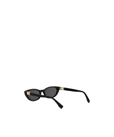 Fendi Eyewear Rectangular-frame Sunglasses In Black