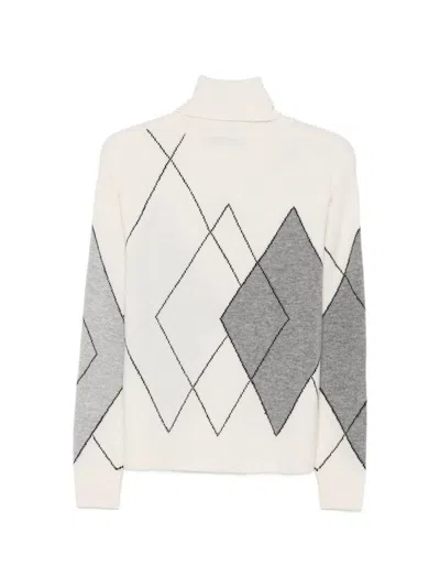 Seventy Argyle-pattern Roll-neck Sweater In Multi