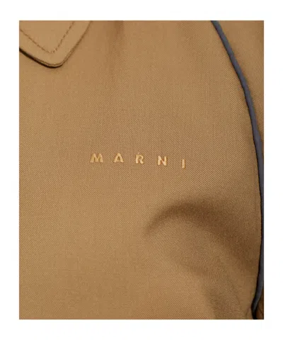 Marni Wool Bomber Jacket In Brown