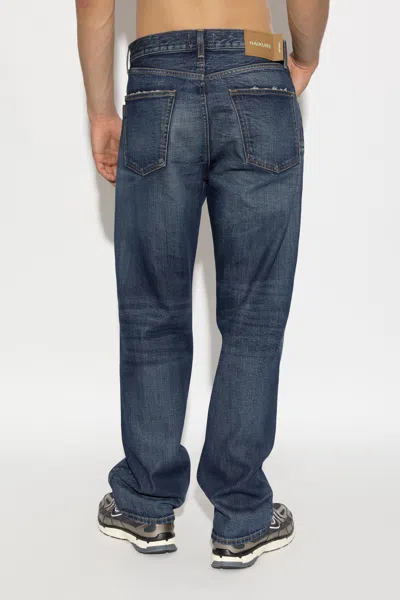 Haikure Belt-loop Jeans In Blue