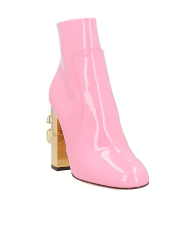 Dolce & Gabbana Pointedtoe Blockheel Ankle Boots In Multi