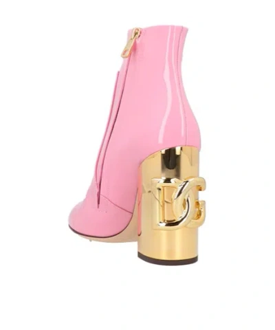 Dolce & Gabbana Pointedtoe Blockheel Ankle Boots In Multi