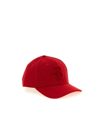 Ballantyne Baseball Cap With Monogram Patch In Red