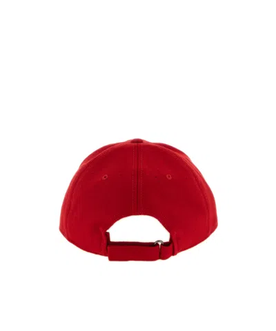 Ballantyne Baseball Cap With Monogram Patch In Red