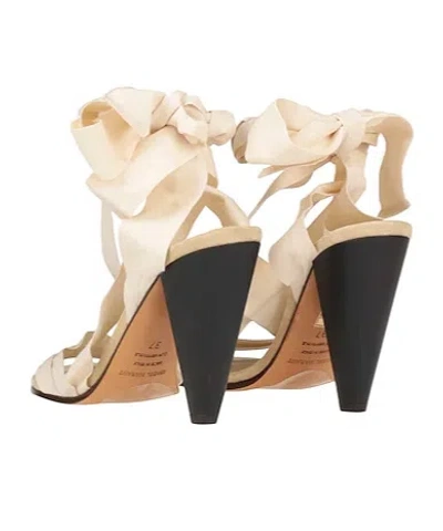 Isabel Marant Canvas Highheel Sandals In Multi