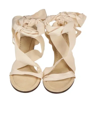 Isabel Marant Canvas Highheel Sandals In Multi