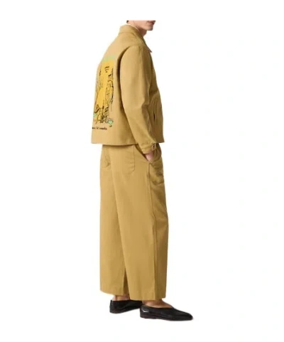 Bode Central Park Printed Cotton-twill Jacket In Brown