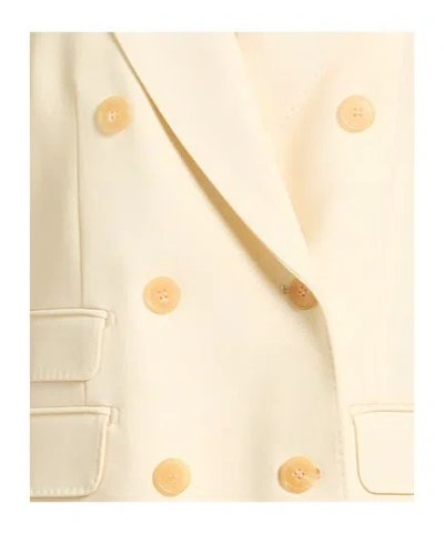 Max Mara Minimalist Doublebreasted Blazer In Brown