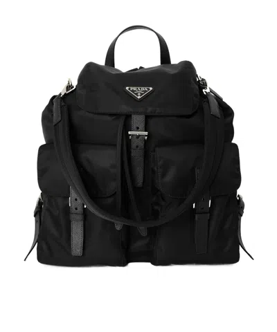 Prada Renylon Metropolitan Backpack Shoulder Straps In Red