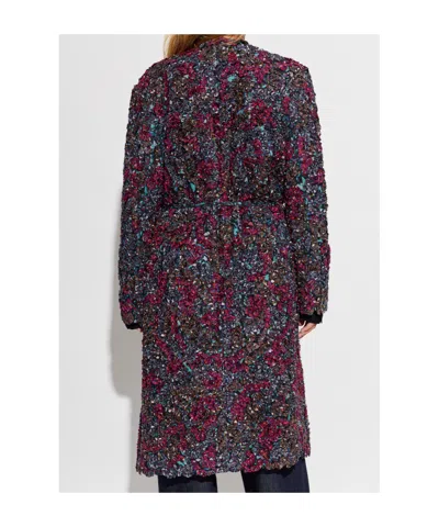 Dries Van Noten Long-sleeved Coat In Multi